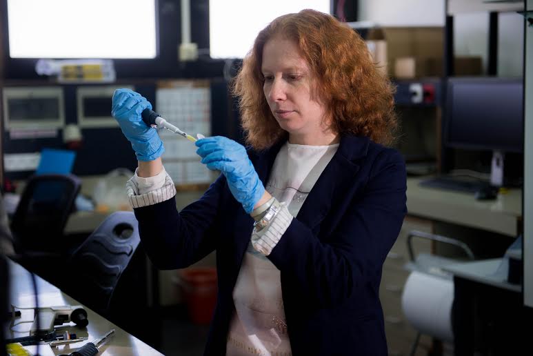 Assistant Professor Reut Shalgi in the laboratory. Photos: Shitzu; Technion Press Room